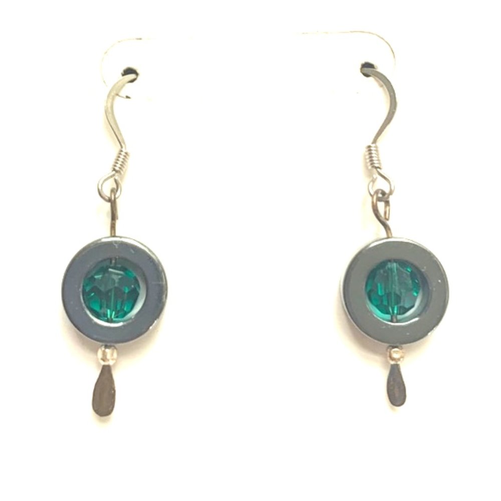 Emerald Jewel Drop Earring or 3 for $30